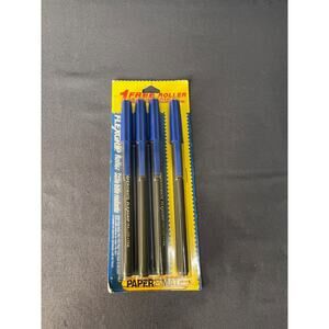 Vintage PaperMate Pack of 4 Flexgrip Roller Pens NIP 1992